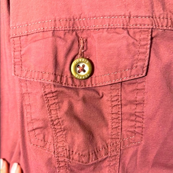 Torrid Mauve Button Up Jean Jacket Classic Casual Soft Feminine Style Size 4 - Picture 3 of 4